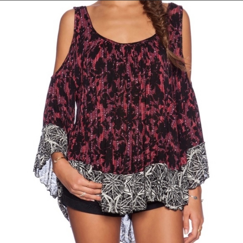 Free People cold shoulder top